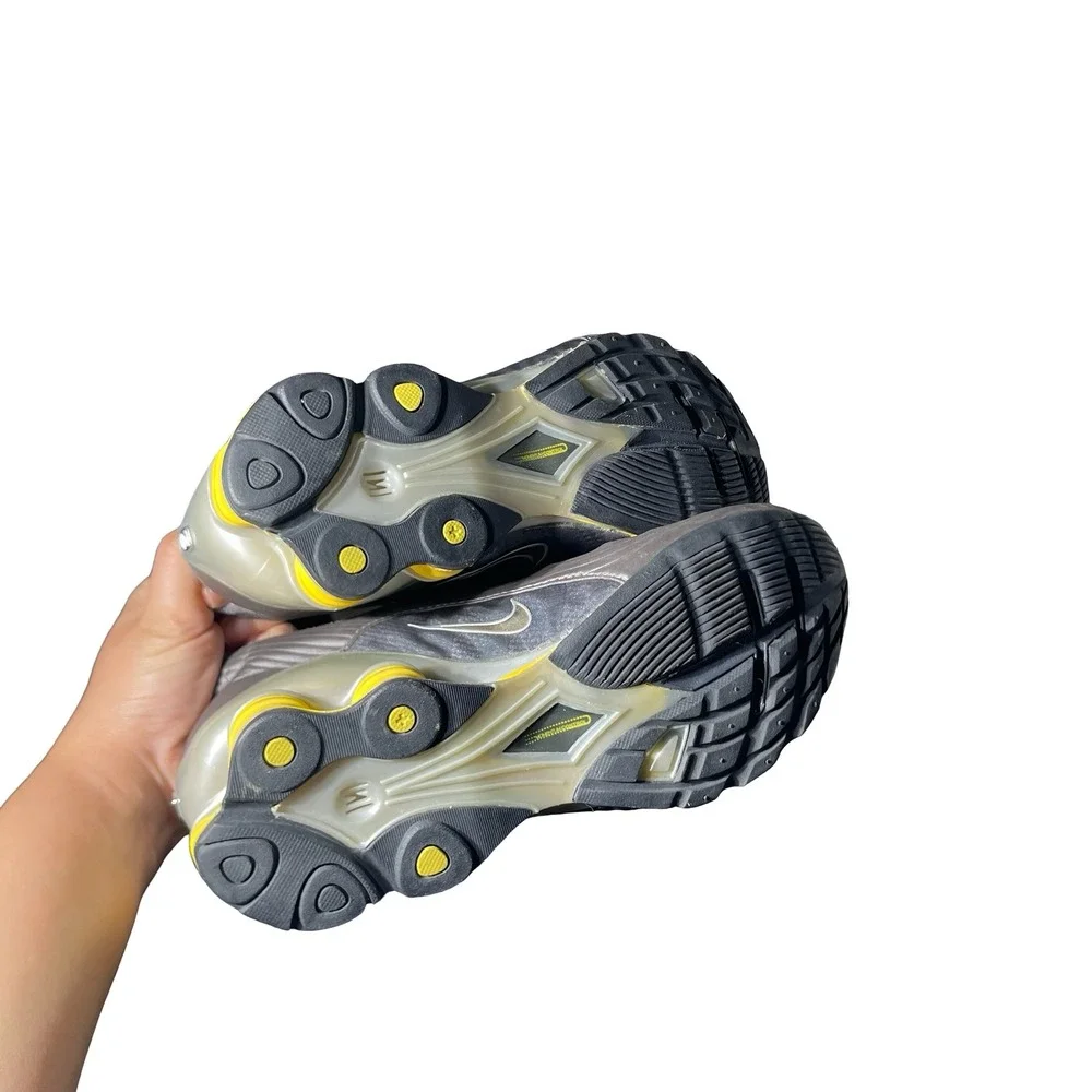 Nike Shox Womens Training Shoes Gray Yellow Running Sneakers 315600-002 - Picture 7 of 10